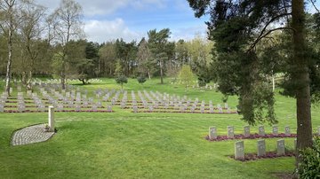 Totale des Friedhofs